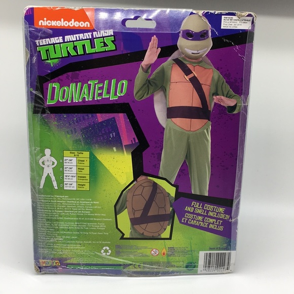 Teenage Ninja Turtles Kids Donatello Costume 8-10 - Picture 5 of 8
